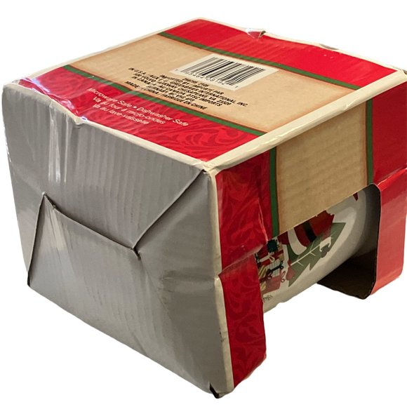 Santa's Toy Sled & Snowman Christmas Hot Chocolate Coffee Mug Ho Ho Ho Pre-Owned - Picture 12 of 12